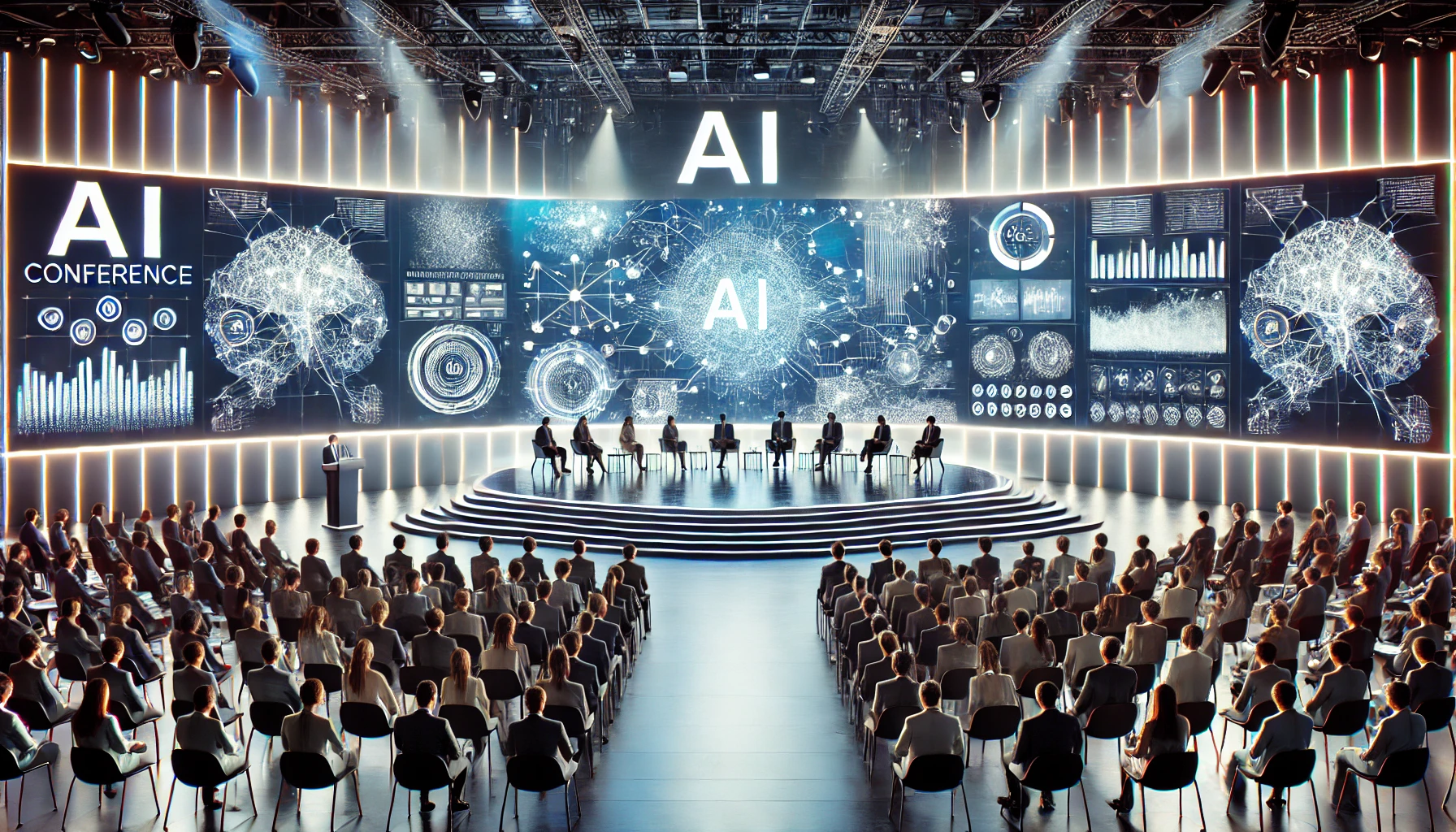 AI-konferens med många deltagare